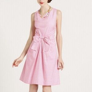 Kate Spade Jillian bow dress pink stripe